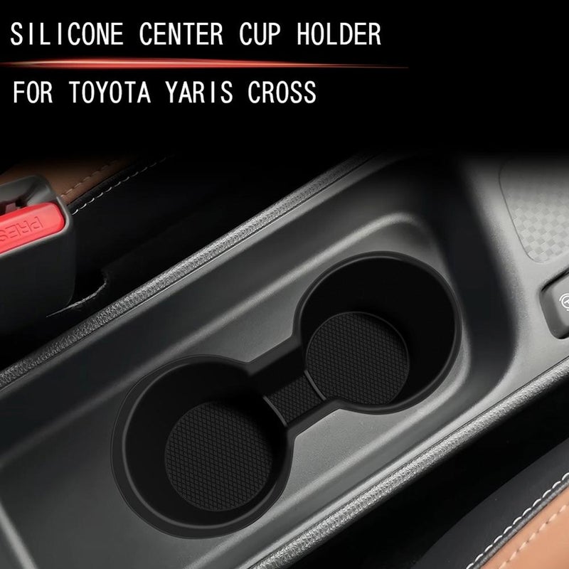 Black Not Slip Silicone Cup Bracket Center Console Silicone Cup Bracket Adjustable Cup Bracket - Image 4